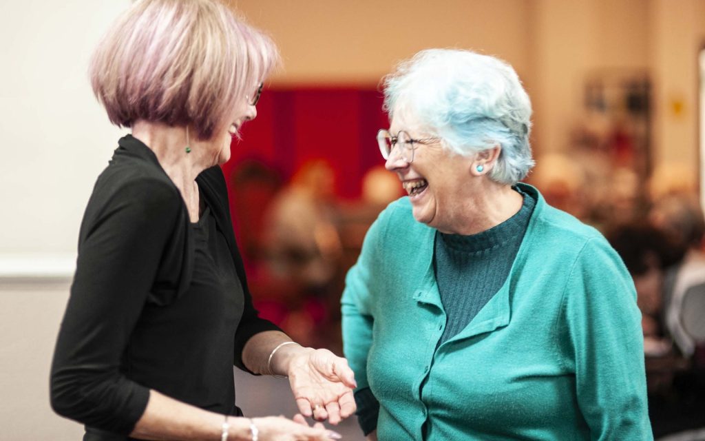 u3a image of two ladies chatting