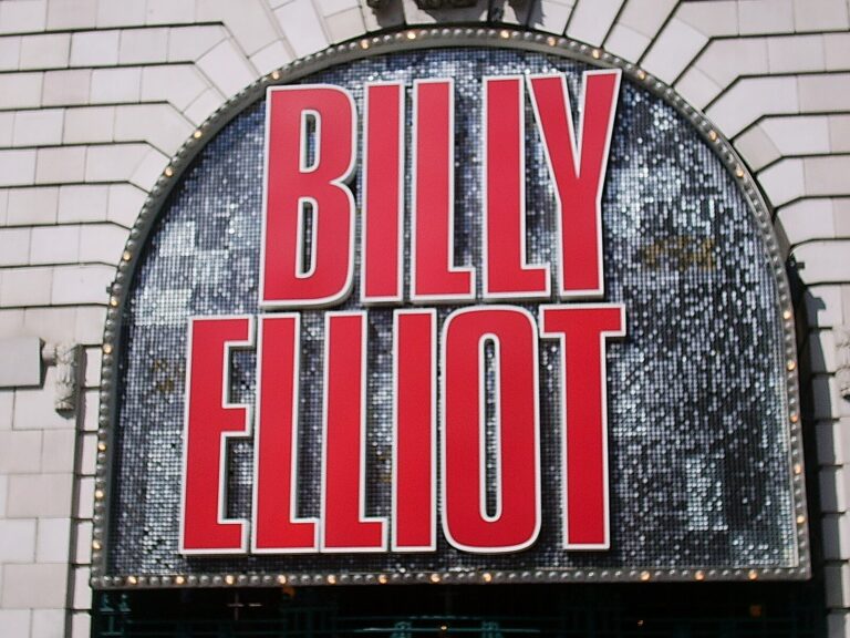 Sign for Billy Elliot the musical