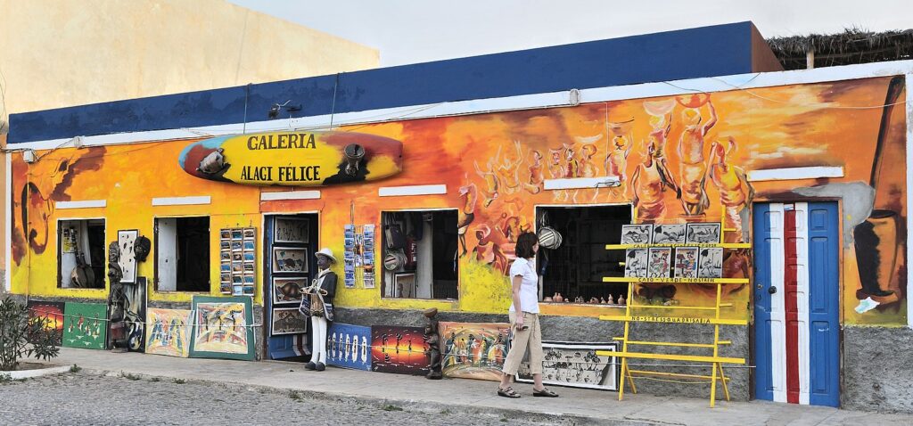 Shop in Santa Maria on the Island of Sal Cape Verde