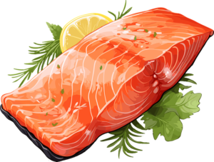 Salmon fillet - AI generated