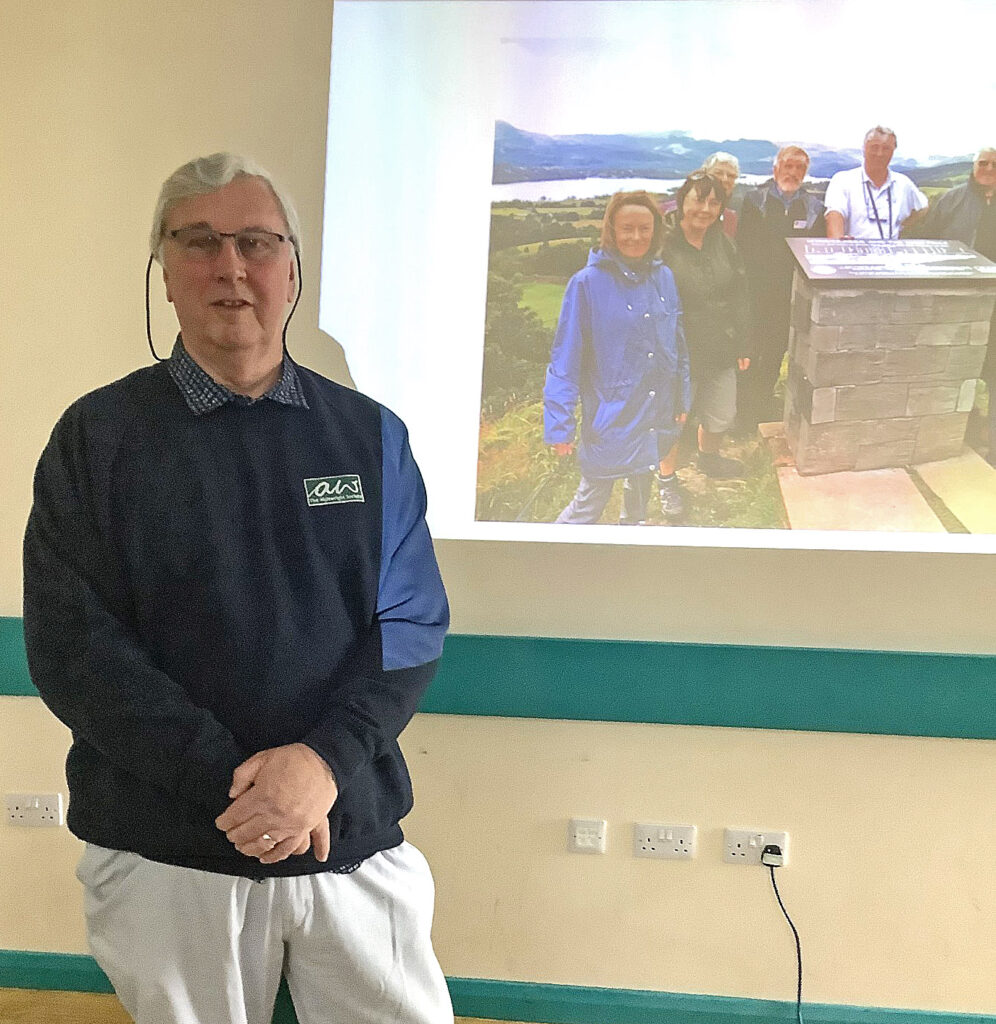 John Bewick presenting