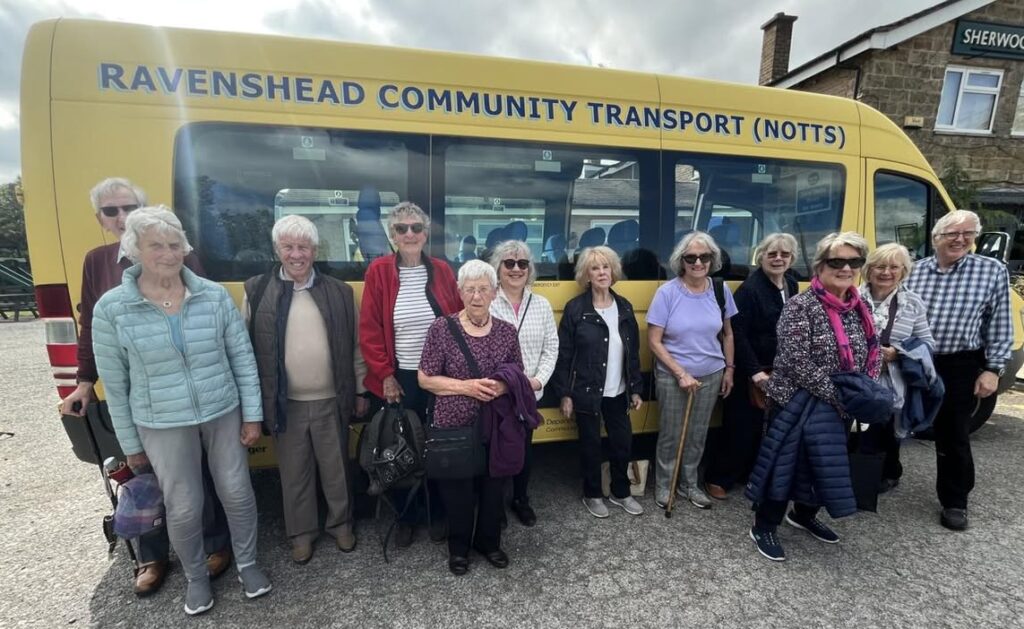 u3a visit to Hemswell Antiques - minibus