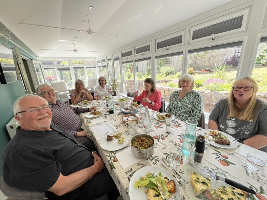 Food and Cookery Group 2 - seated at table left