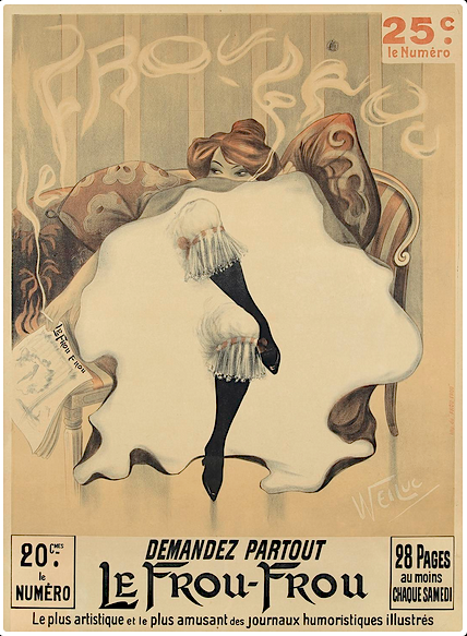 Lucien-Henri Weil - 1900 - poster advert for Le Frou Frou magazine
