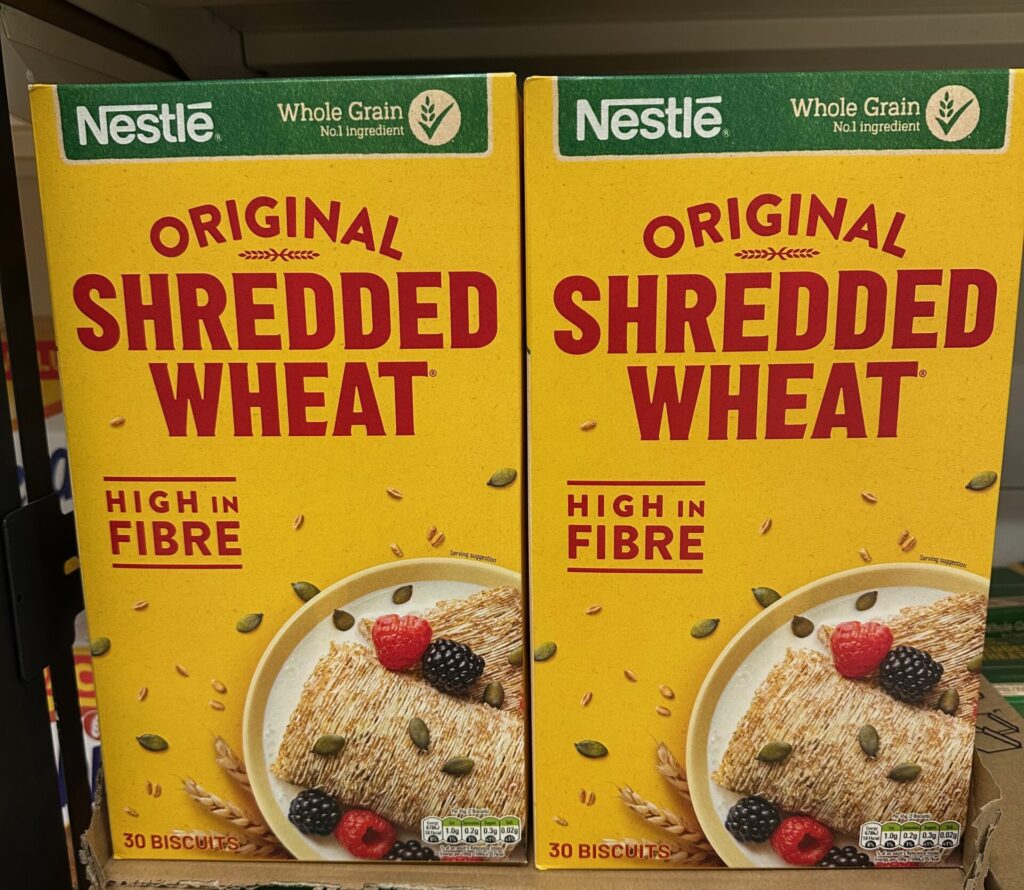 Boxes of Shredded Wheat