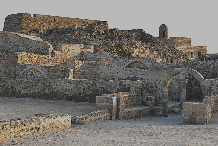 The remains of a Portuguese fort in Bahrain