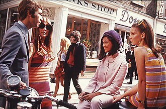 Carnaby Street, London in the 1960s