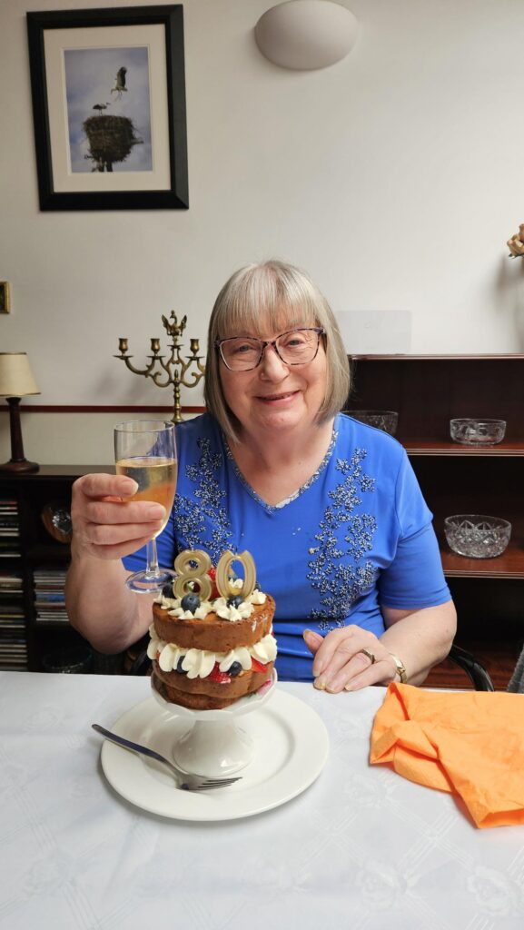 80th birthday cake