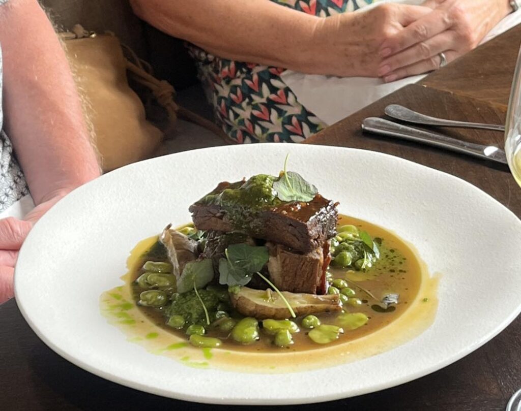 Slow-cooked beef short rib