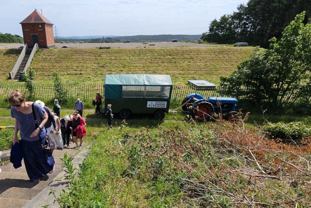 Papplewick Pumping Station - tractor and trailer transport