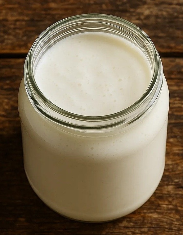 Jar of kefir