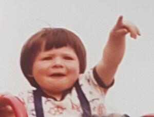 photo of the author's son as a child