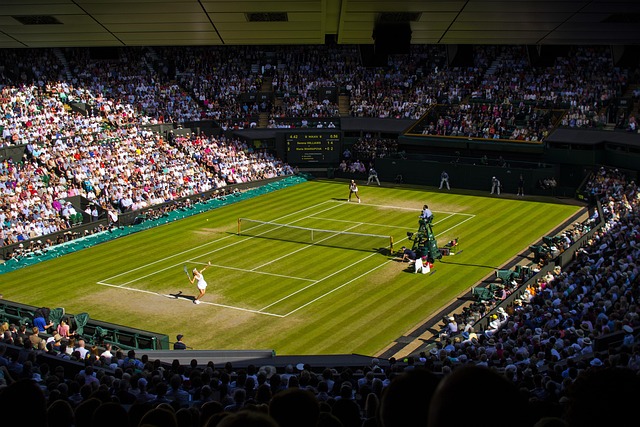 Tennis match at Wimbledon