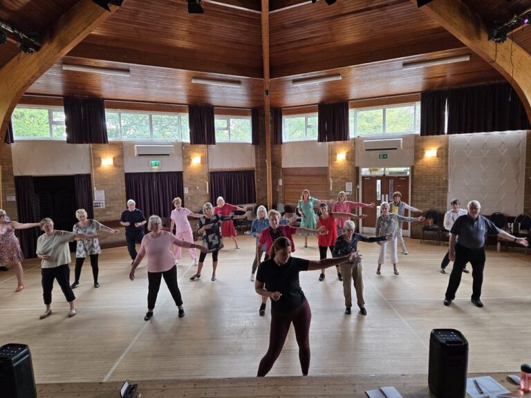 Salsa group - view of all the group dancing