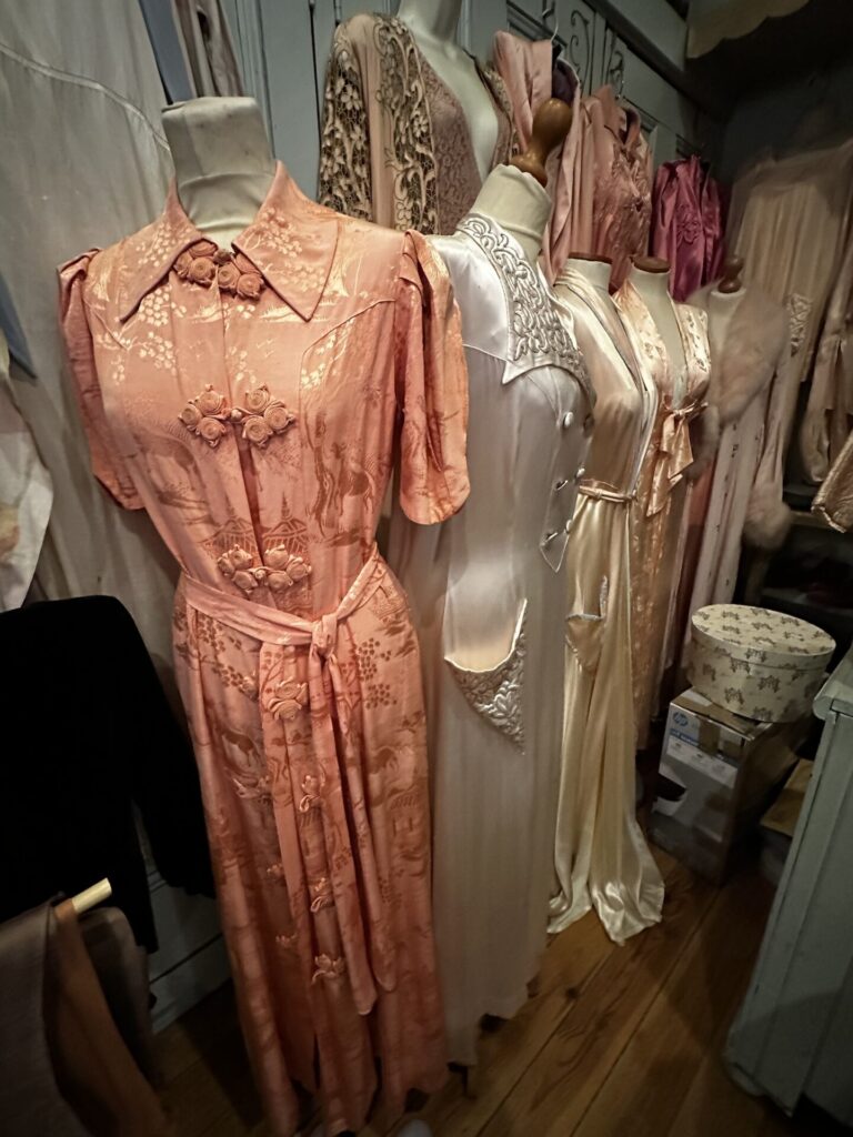Hope House Costume Museum - satin housecoats