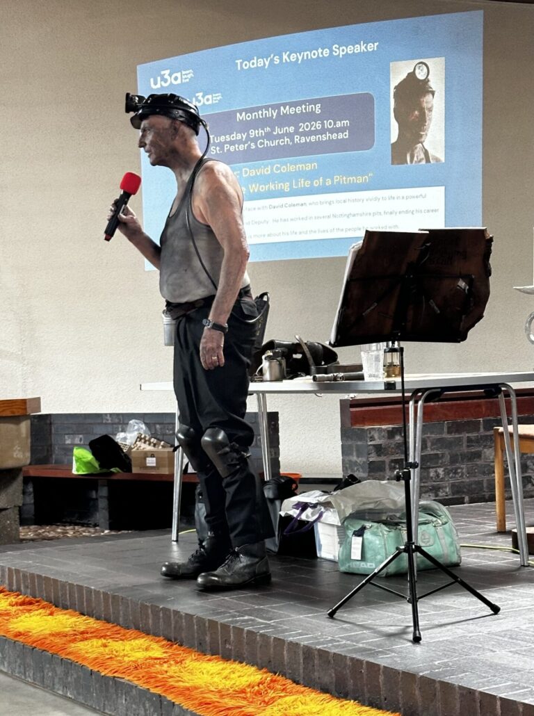 David Coleman - speaker at a monthly meeting in summer 2026
