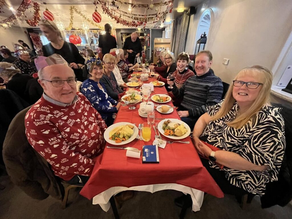 Ru3a Xmas Meal 2025 - group table photo