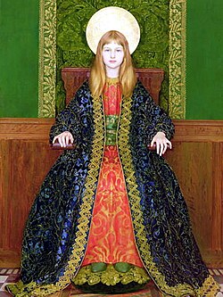 Thomas Cooper Gotch - A Child Enthroned - 1894