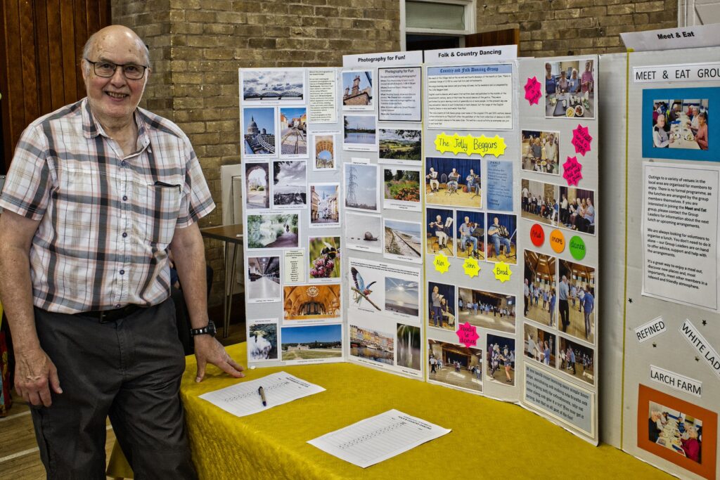Ravenshead u3a Day, September 2026, Terry and his group display board