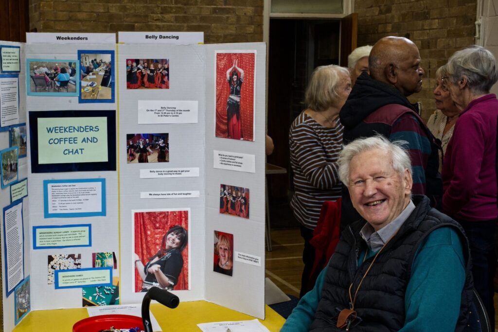 Ravenshead u3a Day, September 2026, group display boards, with Alan