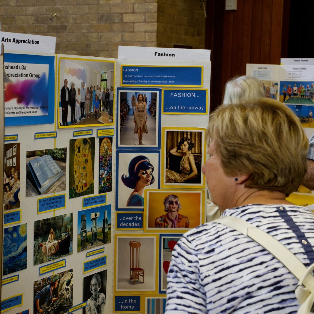 Ravenshead u3a Day, September 2026, group display boards