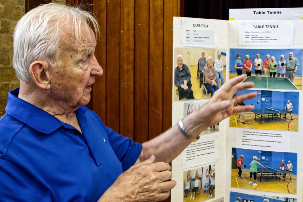 Ravenshead u3a Day, September 2026, Bob and his group display board
