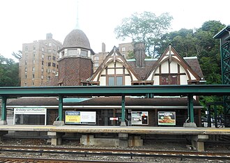 Ardesley-on-Hudson Metro-North Station used for several scenes in the film Girl on a Train