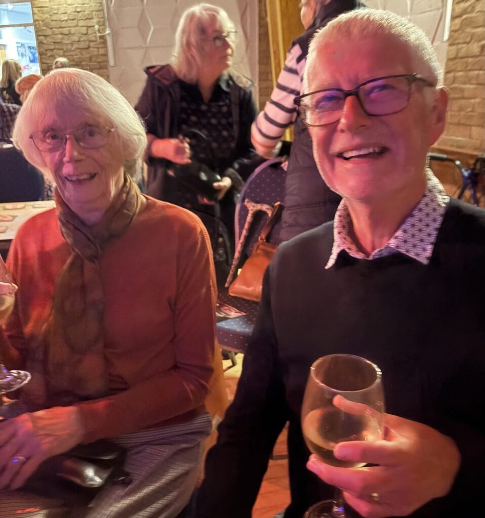 Ru3a members in the audience at Ravenshead Village Hall for the Ravenshead Theatre Group production of Girl on a Train