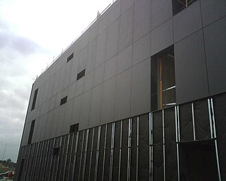 rainscreen wall under construction